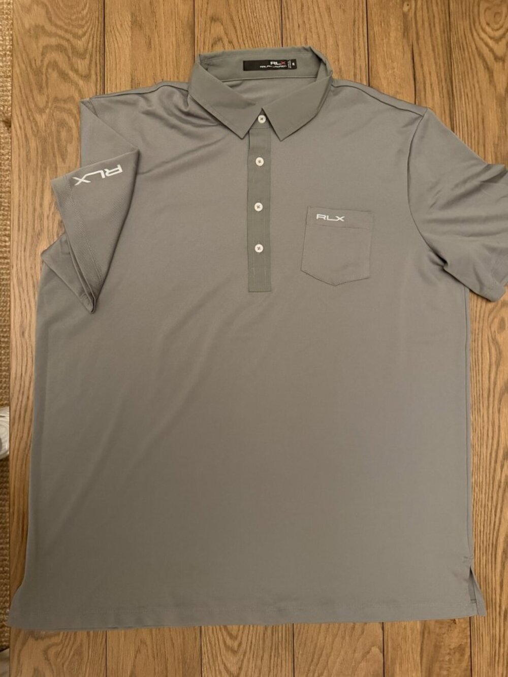 RLX Ralph Lauren Gray Golf Polo Shirt Mens XL